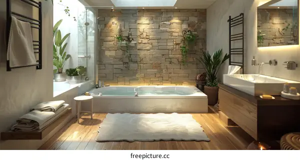 Modern Spa Bathroom Interior Design