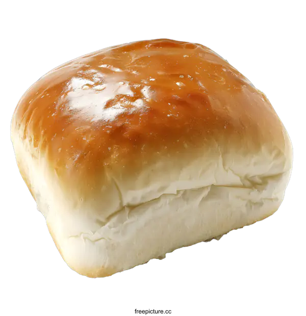 [Transparent Background PNG]Freshly Baked White Bread Roll