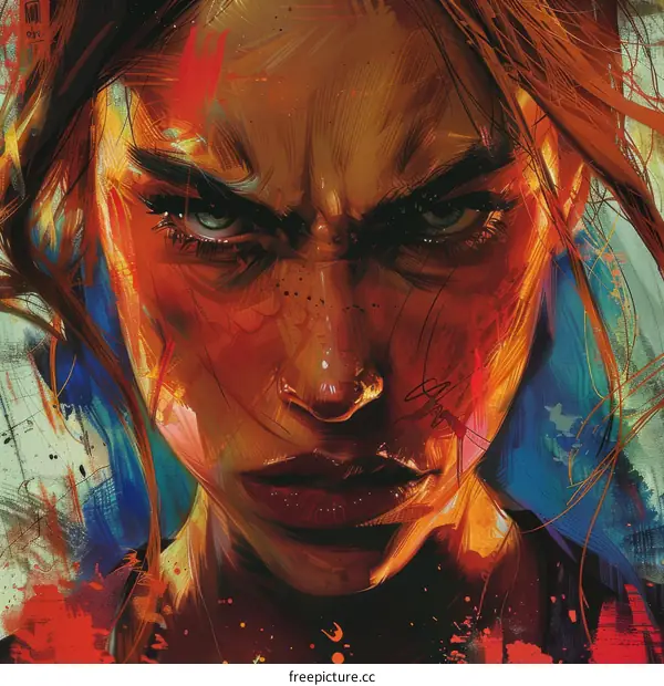 Portrait of an Angry Woman