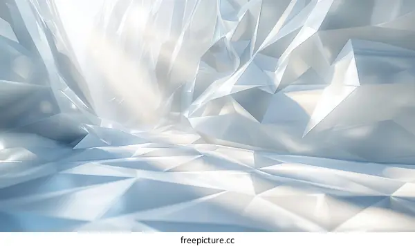 3D Illustration of a Crystal Cave