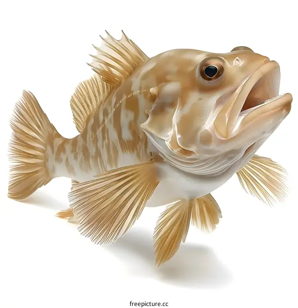 Fish on white background