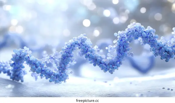3D Illustration of DNA Structure