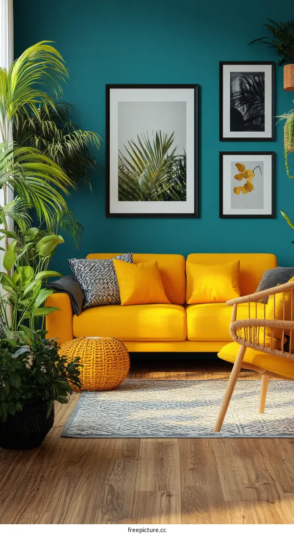 Vibrant Living Room Interior Design