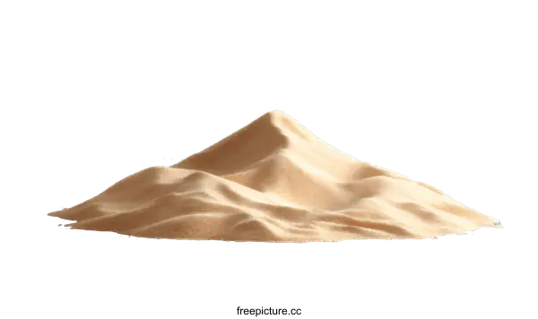 [Transparent Background PNG]Sand Pile Isolated on White Background