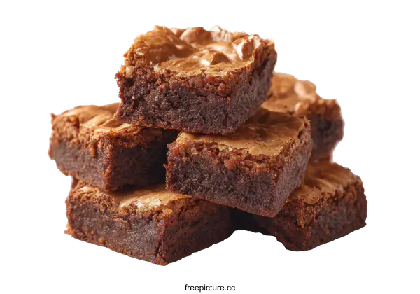 [Transparent Background PNG]Delicious Stacked Brownies