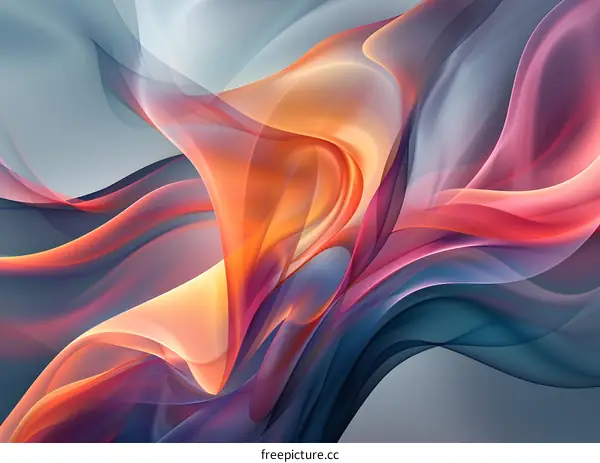Colorful abstract silk