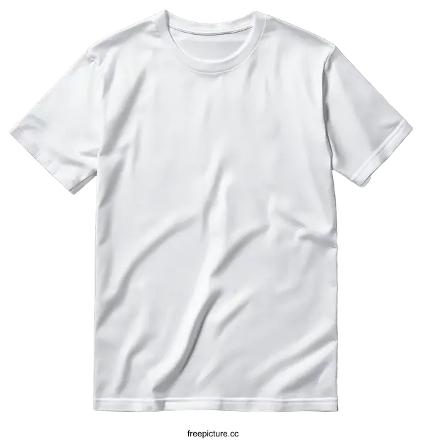 [Transparent Background PNG]Blank White Short Sleeve T-Shirt