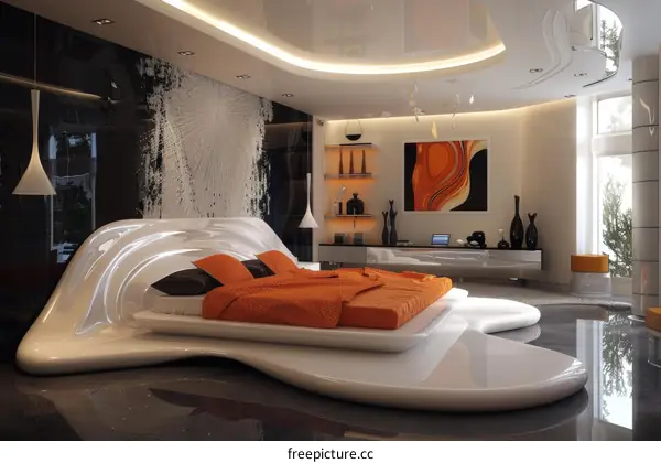 Modern Abstract Bedroom Interior Design