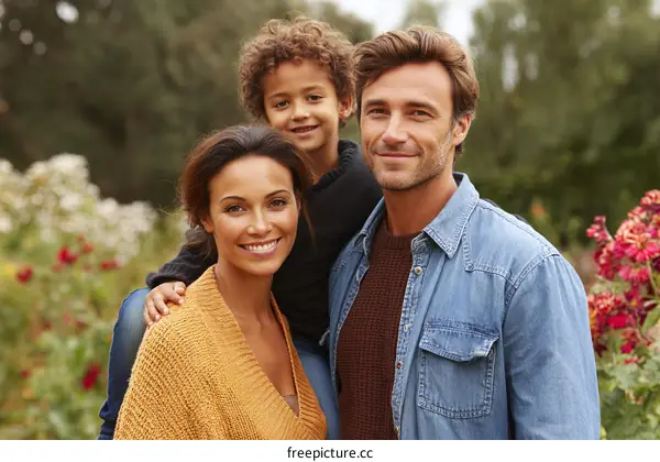 Happy Family Outdoor Portrait