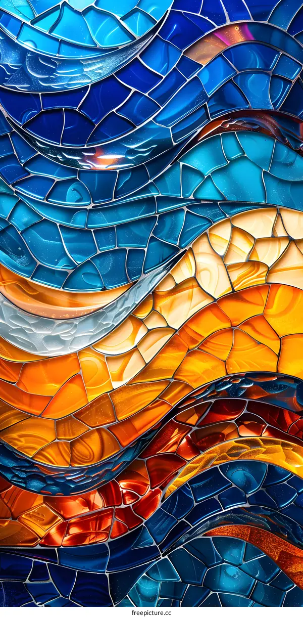 Colorful Stained Glass Mosaic