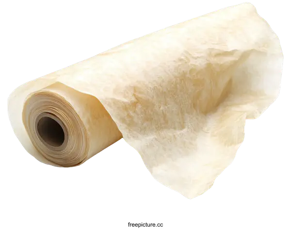 [Transparent Background PNG]Baking Paper Roll on White Background