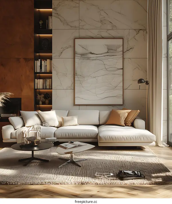 Modern minimalist living room