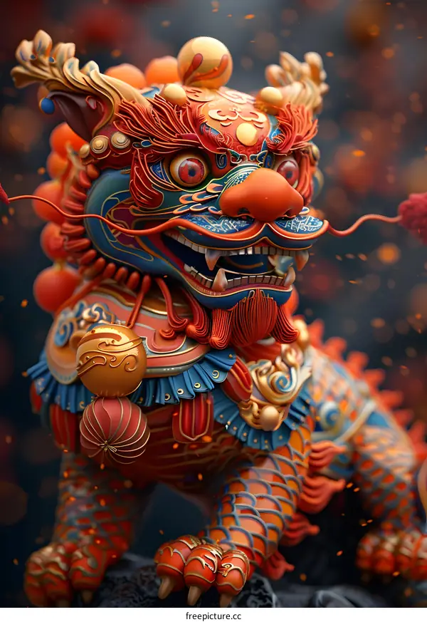 Dragon and lion dance to celebrate Lantern Festival