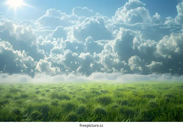 The vast grassland scenery