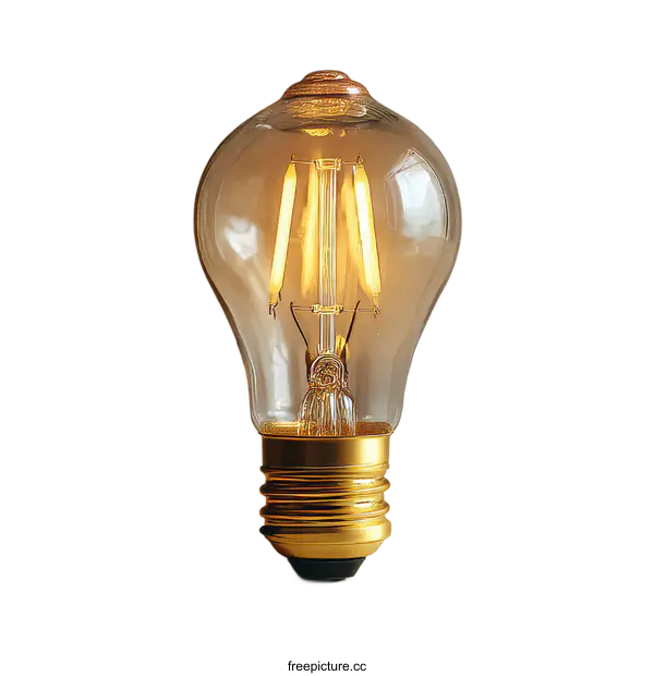 [Transparent Background PNG]Vintage Edison Style LED Light Bulb
