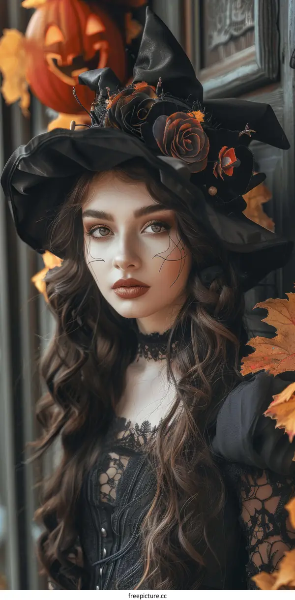 Portrait of a Beautiful Young Witch