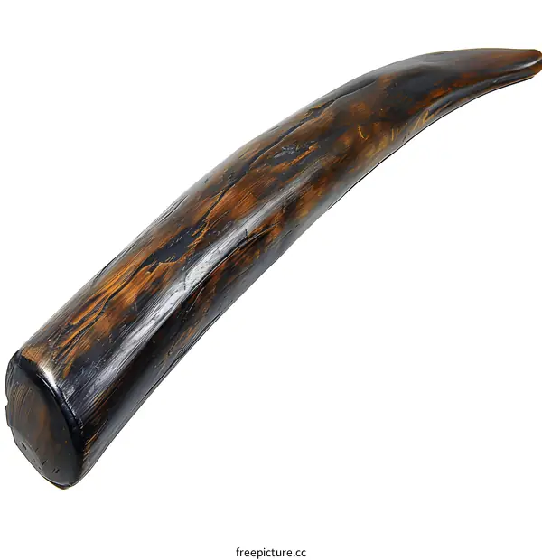 Antique Wooden Tusk Sculpture