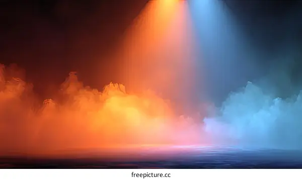 Abstract Colorful Smoke Light Effect Background