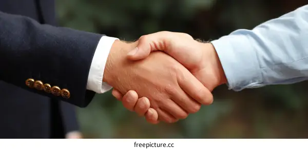 Business Deal Handshake outdoor