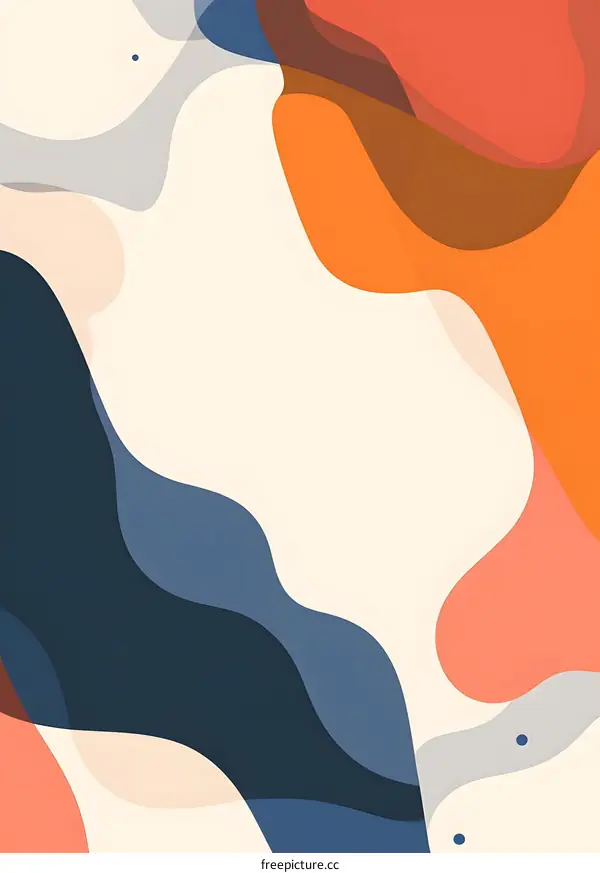 Abstract Liquid Shapes Background Wallpaper