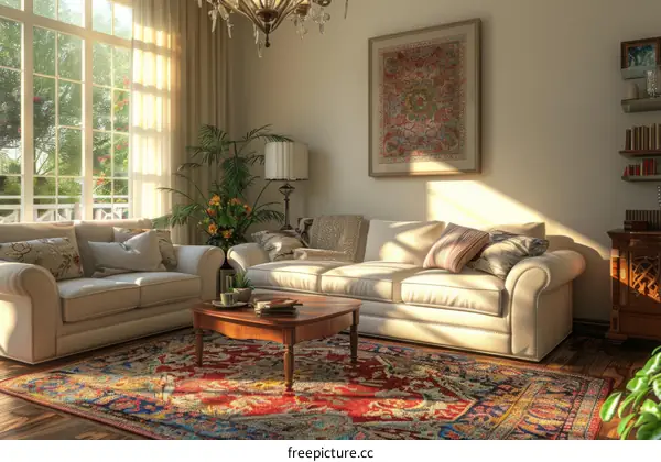 Bright and Colorful Modern Living Room