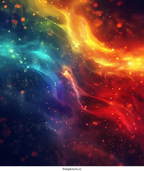 Colorful Space Nebulae