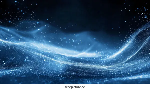 Abstract Digital Network Wave