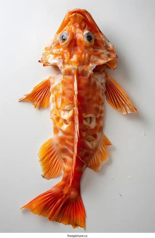 A fish with a human face