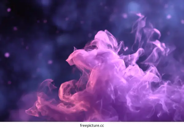 Abstract Colorful Smoke Art