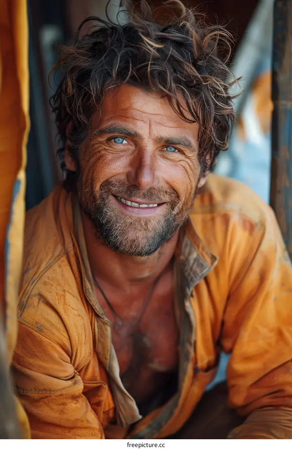 Close Up Portrait of a Caucasian Man