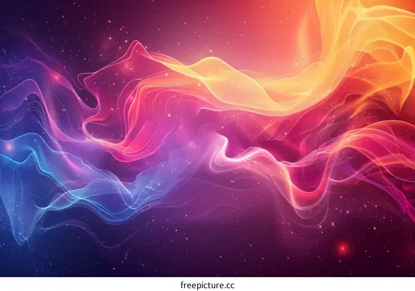 Cosmic Tapestry: A Colorful Nebula