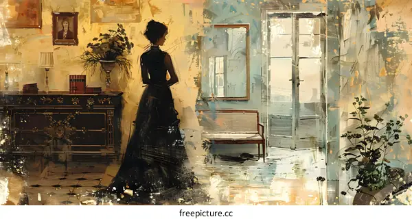 Lady in an Evening Gown