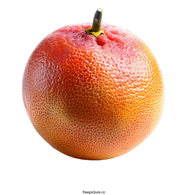 [Transparent Background PNG]Single grapefruit on white background