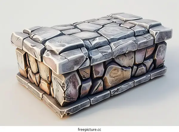 Rough Grey Stone Block Texture