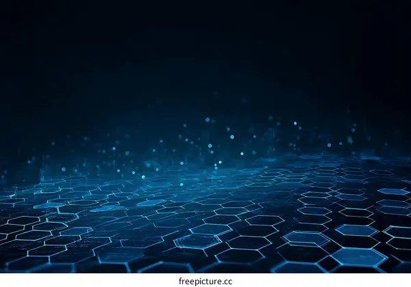 Abstract Hexagon Digital Technology Background