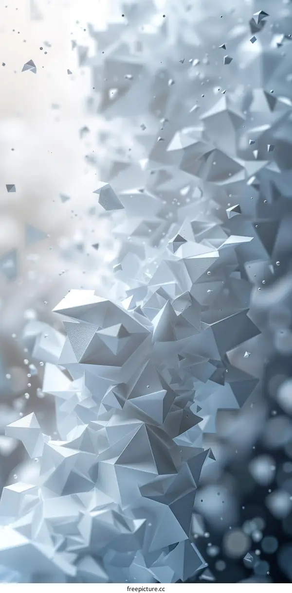 Abstract 3D rendering of a geometric shape