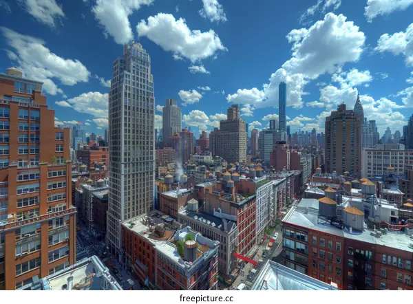 Illuminated NYC Skyline at Dusk