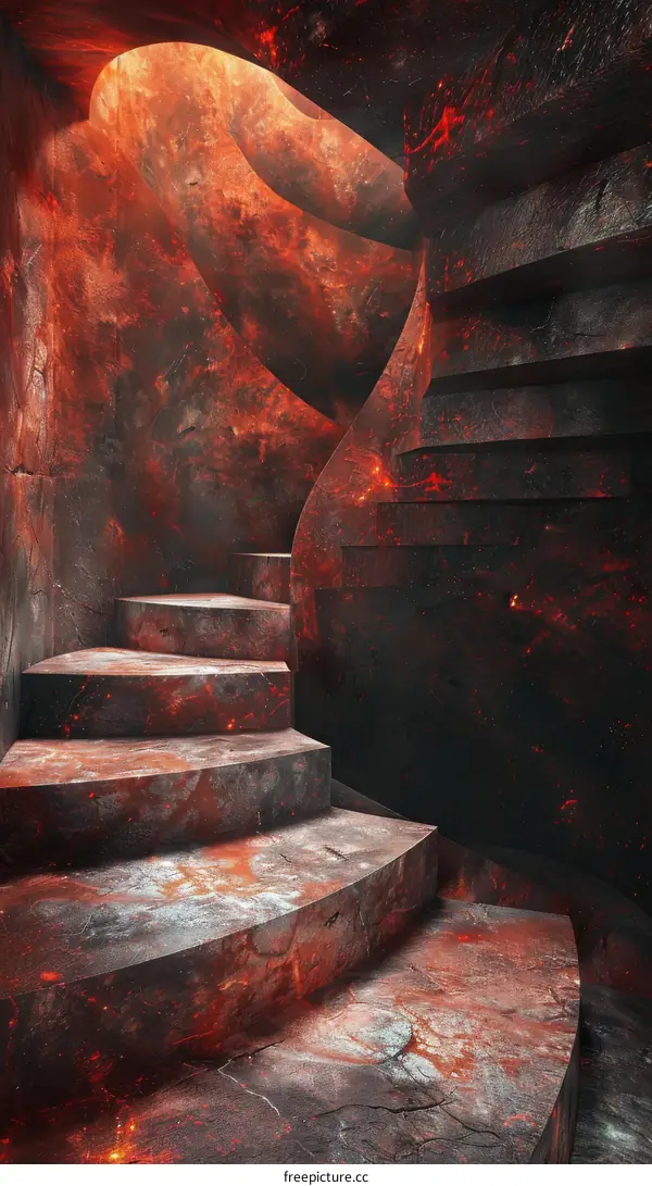 Lava staircase to hell