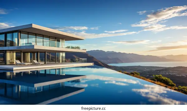 Modern house with amazing view and infinity pool
