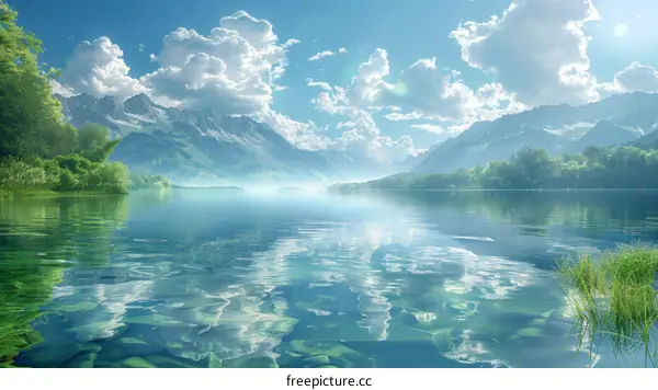 Tranquil Lake Reflections