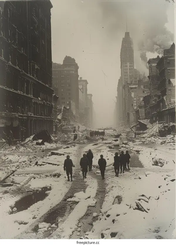 Aftermath of the Great Chicago Fire of 1871