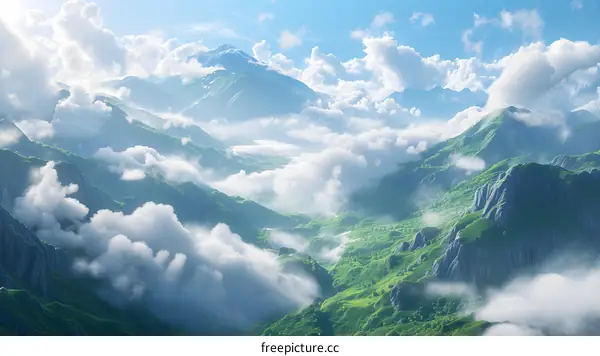 The majestic mountains and rivers