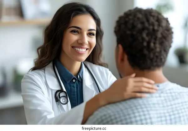 Doctor Caring for Patient in Medical Office