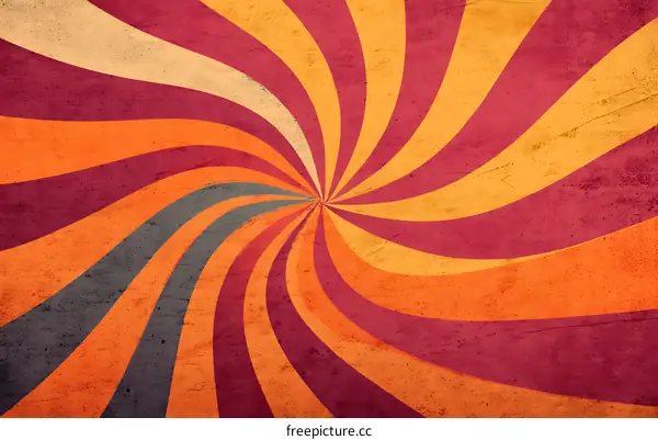 Retro Radial Striped Background Design