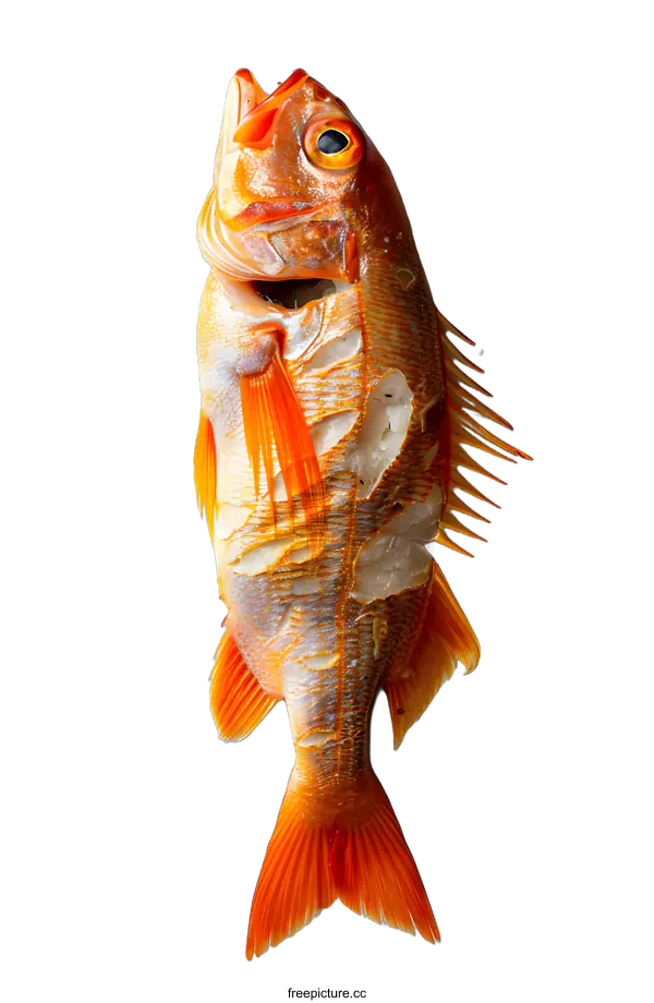 [Transparent Background PNG]Raw fish on white background