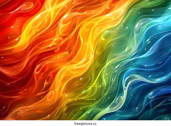 Abstract Swirls of Color