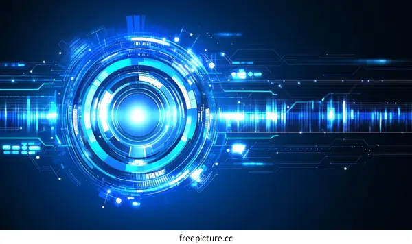 Abstract Futuristic Technology Background Design