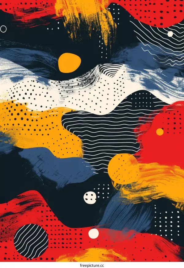 Abstract Colorful Artistic Pattern Design