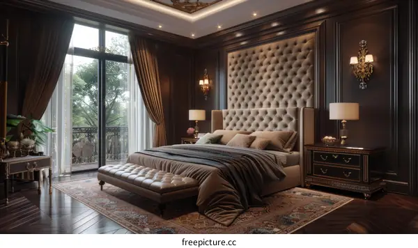 Luxury Dark Bedroom Interior Design