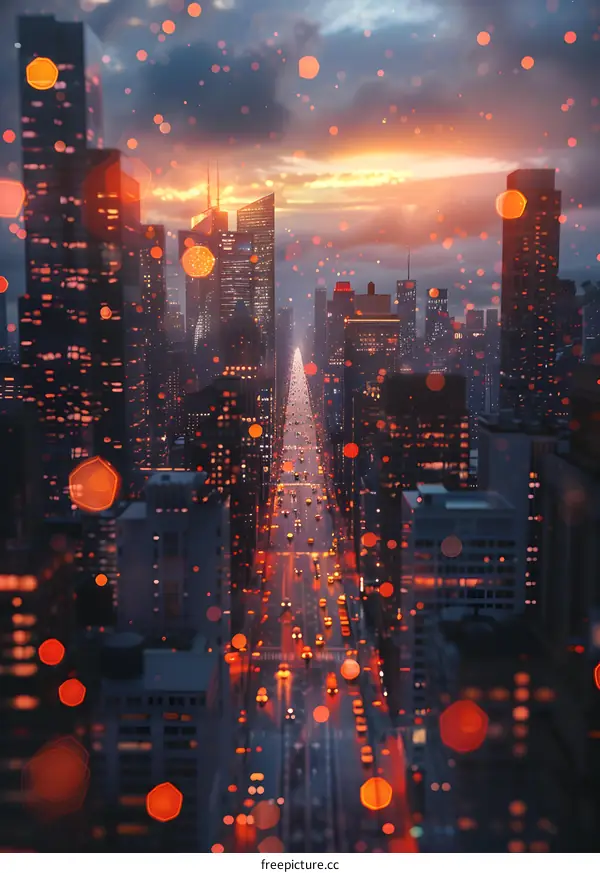 Fifth Avenue, New York City: Traffic and Lights